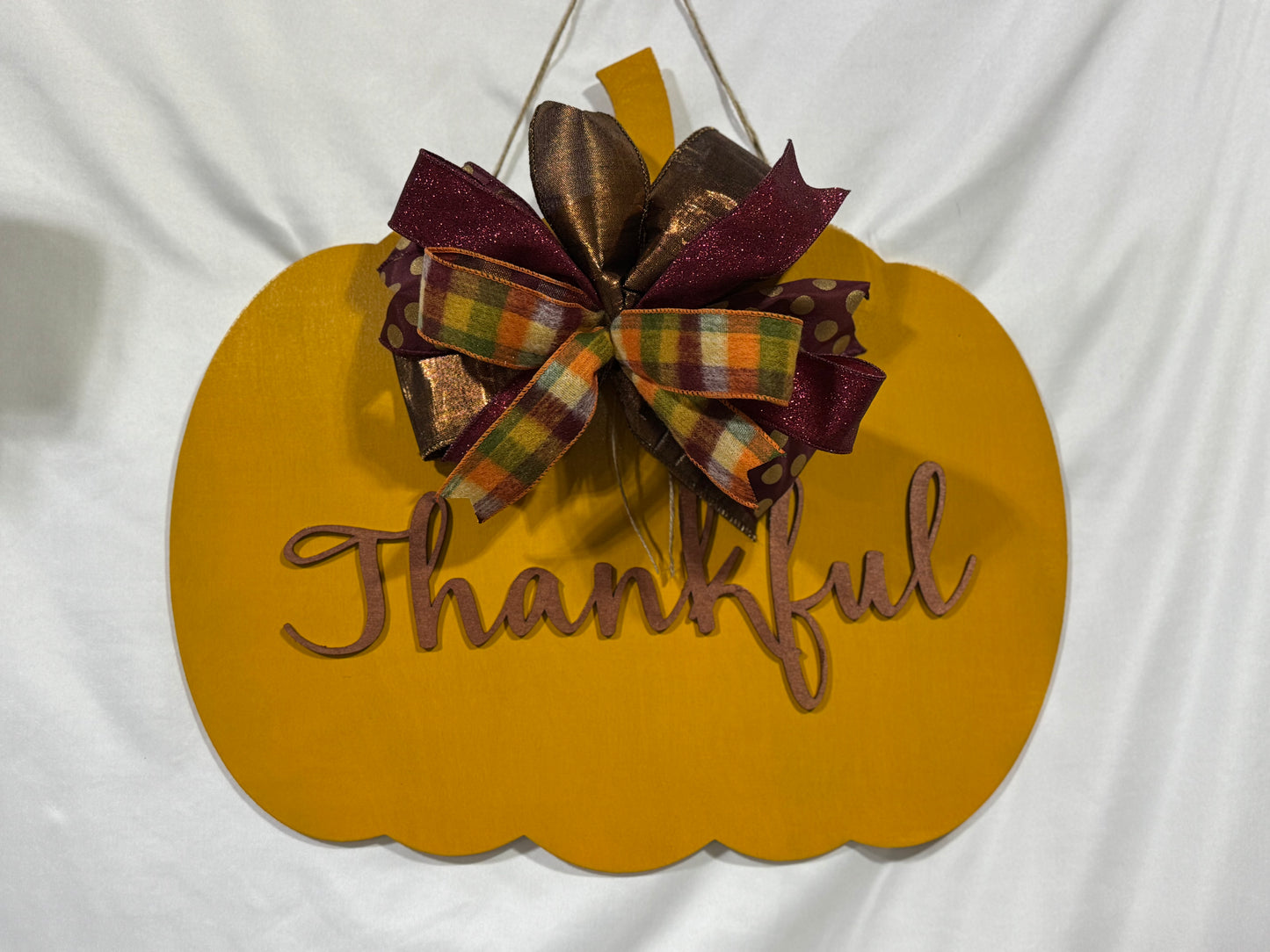 Golden Thankful Pumpkin