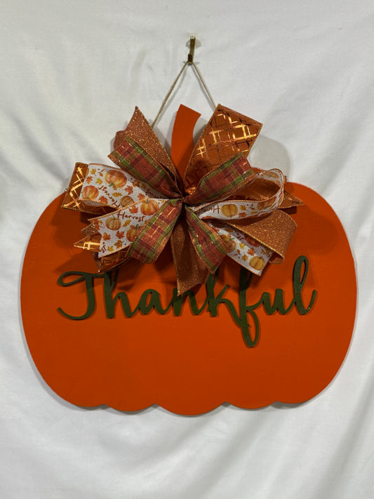 Orange Thankful Pumpkin